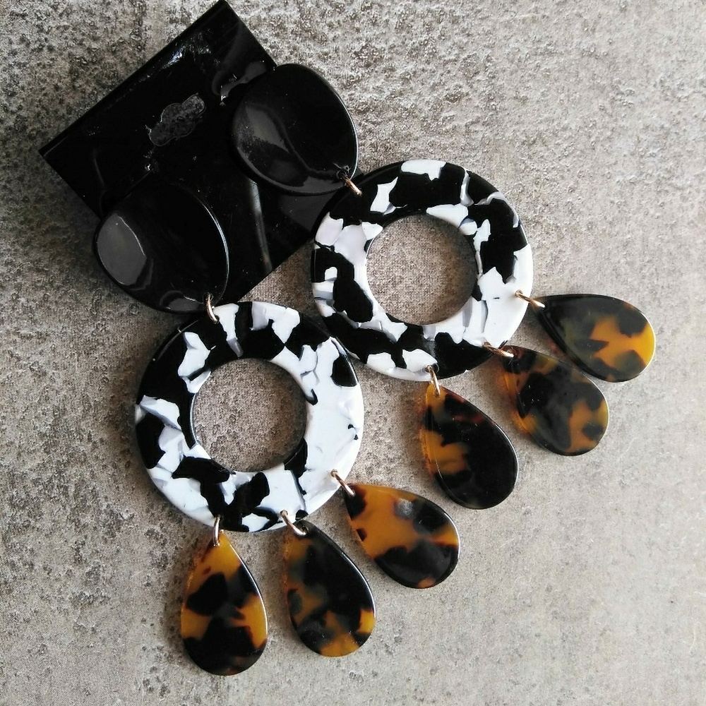 Asos Multicolored Acrylic Earrings